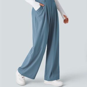 Halara Flex High Waisted Side Pocket Wide
Leg Waffle Work Pants